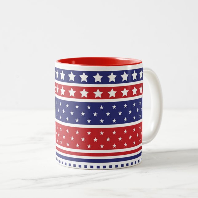 Mug de café patriotique (Devant droit)