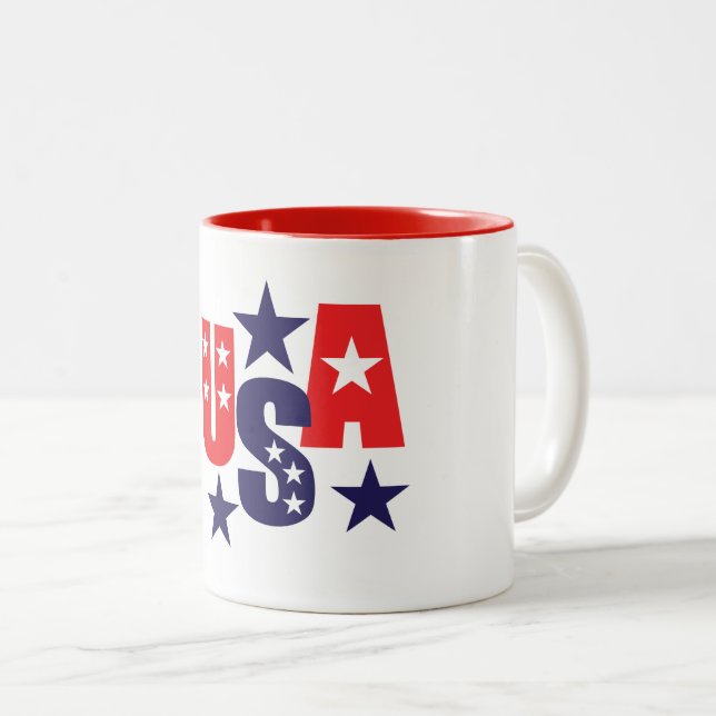 Mug de café patriotique (Devant droit)