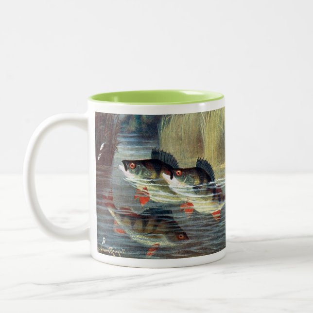 Mug de café pêcheur - Perche (Gauche)