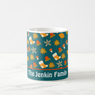 Mug de café personnalisé d'automne