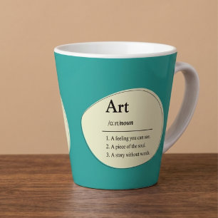 Mug de café personnalisé de style dictionnaire d'a