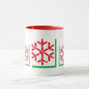Mug de café personnalisé Noël Couleur complète