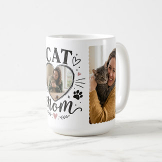 Mug de café personnalisé pour maman de chat avec m