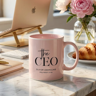 Mug de café personnalisé pour PDG Cadeau personn