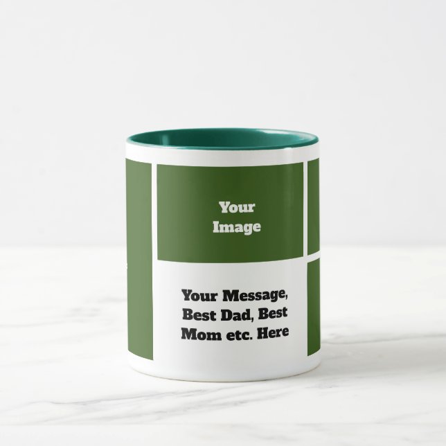 Mug de café photo personnalisée - Mug de cadeau pe (Centre)