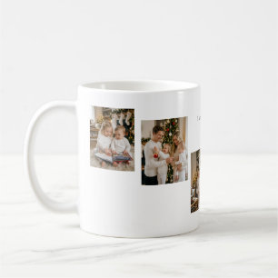 Mug de café photo personnalisée pour Noël en famil