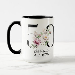 Mug de café pour le 50e anniversaire