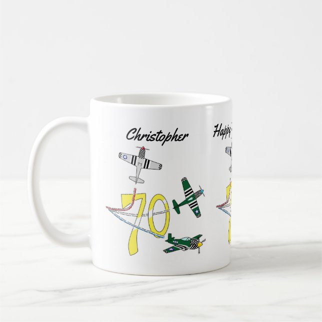 Mug de café pour les 70 ans de Mustangs (Gauche)