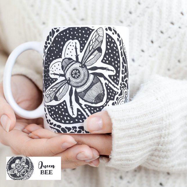 Mug de café Queen Bee (Créateur téléchargé)