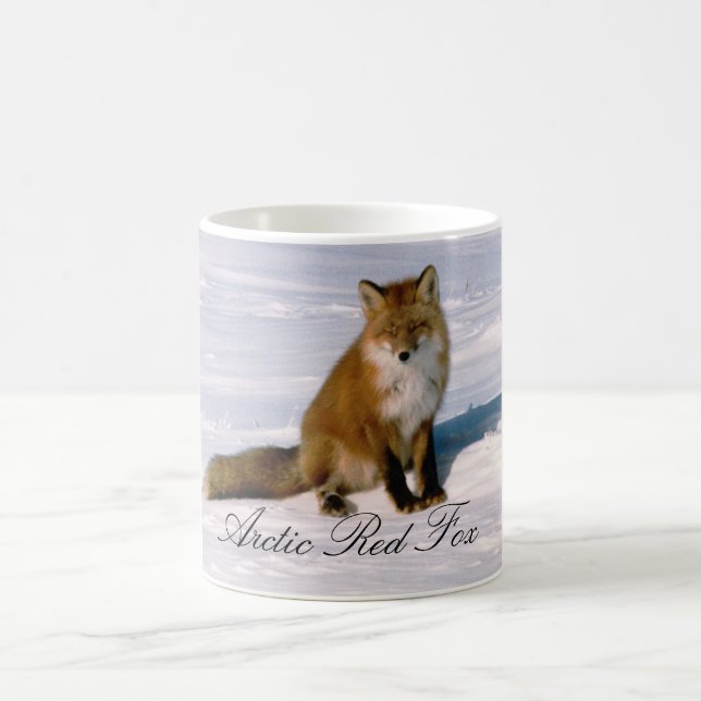 Mug de café Renard rouge de l'Arctique de l'Alaska (Centre)