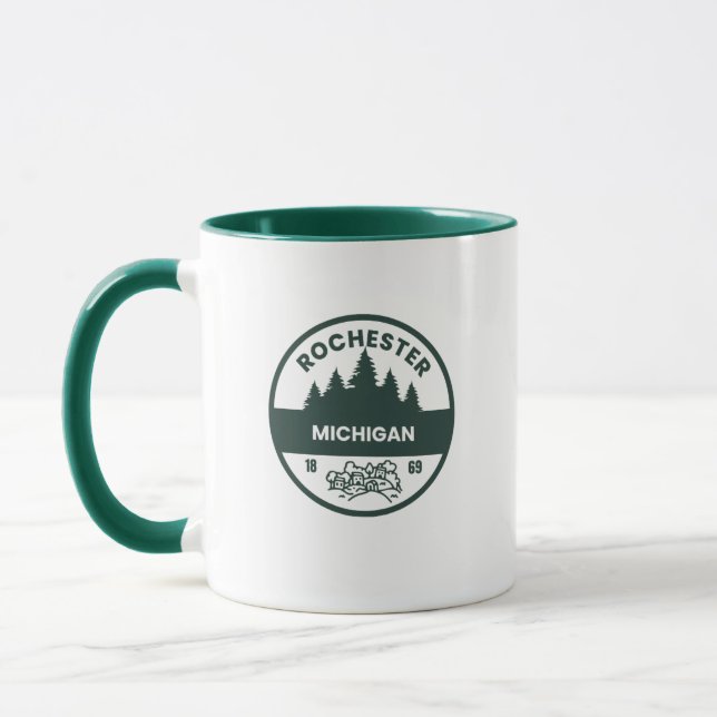 Mug de café Rochester Michigan (Gauche)