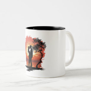 Mug de café romantique pour couples