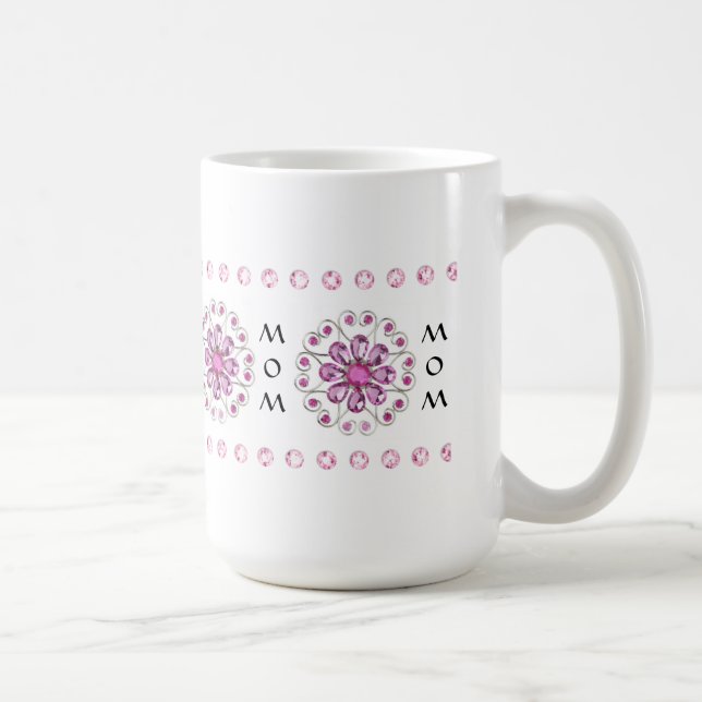 MUG DE CAFÉ ROSE BLING DE MME (Droite)