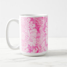 Mug de café rose pétale