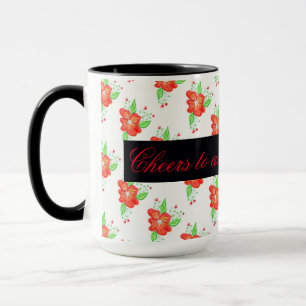 Mug de café rouge clair