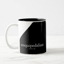 Mug de café sesquipedalian