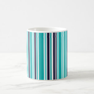 Mug De Café Turquoise Et Bleu Foncé