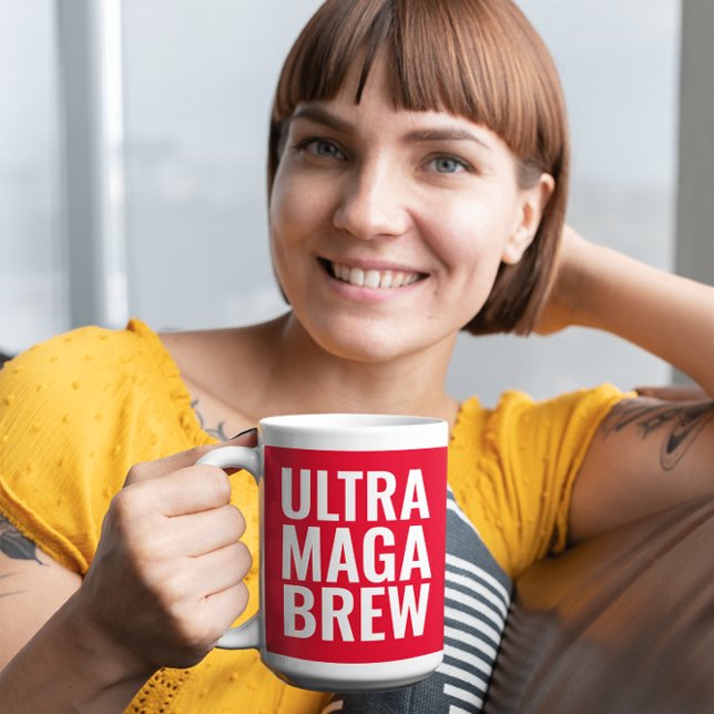 MUG DE CAFÉ ULTRA MAGA TRUMP (Créateur téléchargé)