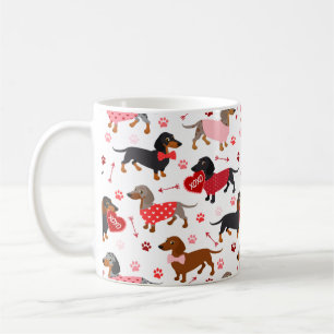 Mug de café Valentine Dachshund