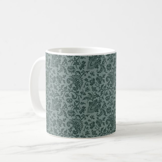 Mug de café vert pin, 1860 (Devant gauche)