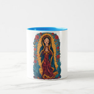 Mug de café Vierge de Guadalupe mignonne
