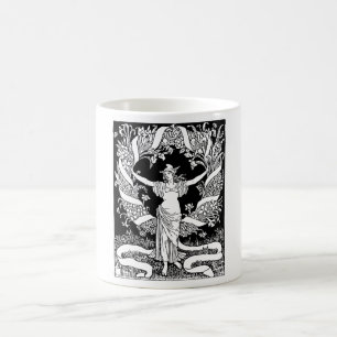 Mug de café vintage en germe