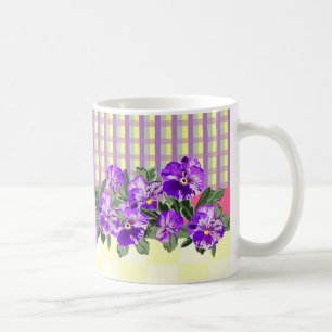Mug de café vintage Pansy