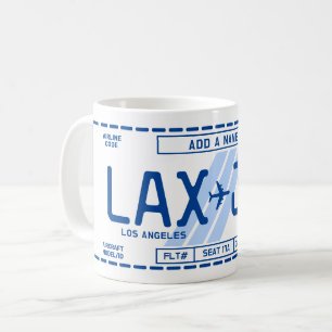 Mug de carte d'embarquement personnalisable pour l