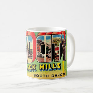 Mug de carte postale de salutations de Rapid City 