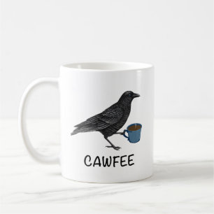 Mug De Cawfee, Mug D'Oiseaux, Mug De Corbeau, Cade