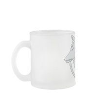 Mug de cerbe en verre dépoli