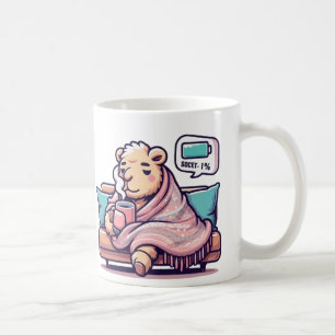 Mug de chameau azy   Vibes de café confortables po