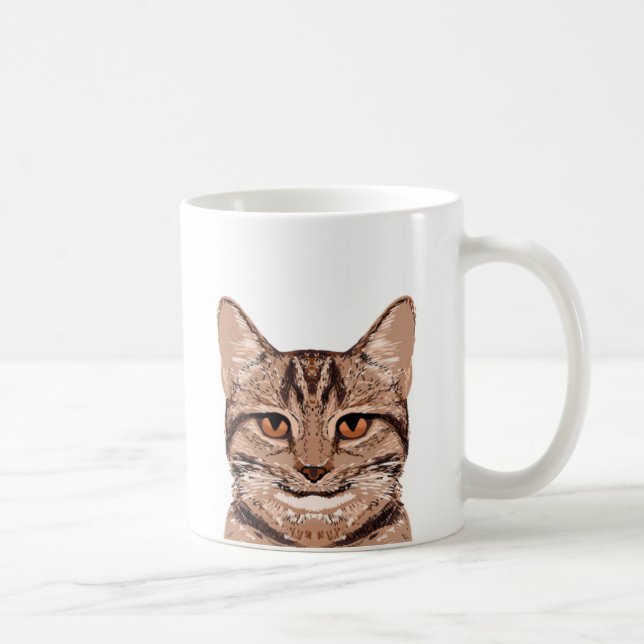 Mug de chat Brown Tabby - Cute Cat Mug (Droite)