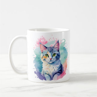 Mug de chat coloré