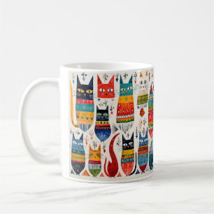 Mug de chats colorés