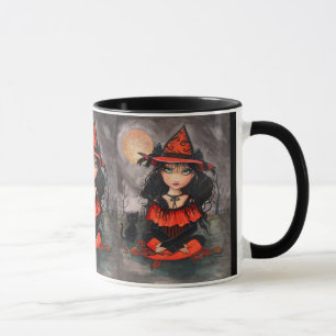 Mug de chats de sorcière Halloween par Molly Harri