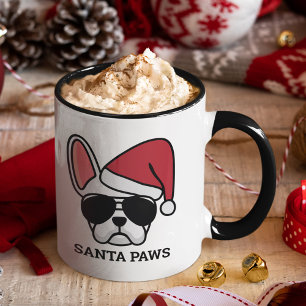 Mug de Chien à Chien blanc de Noël