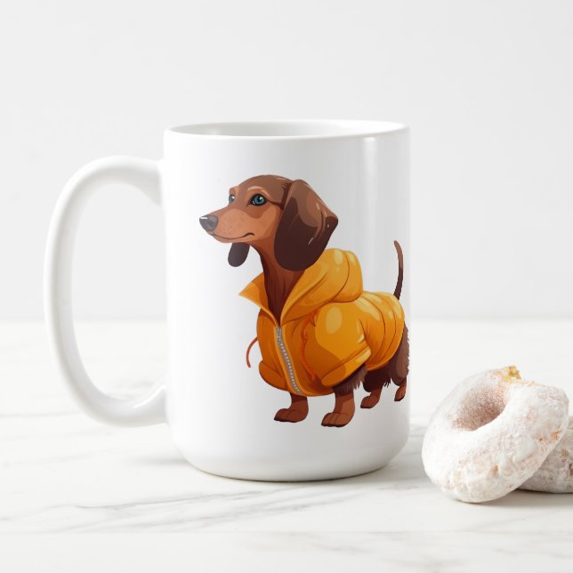 Mug de chien de l'ami à tout temps (Avec donut)