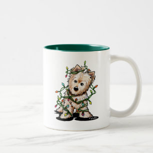 Mug de chien de Terrier dééclairé