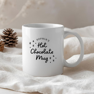 Mug de Chocolat Chaud Calligraphie Mignonne Modern