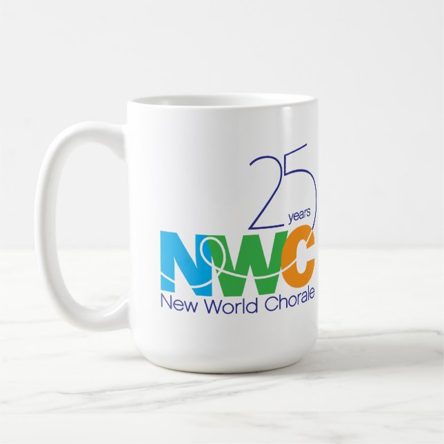 Mug de chorale du nouveau monde du 25e anniversair (Gauche)