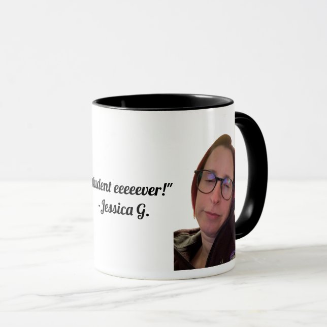 Mug de citation de Jess non impressionné (Devant droit)