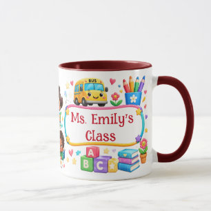Mug de classe personnalisé pour enseignant de mate