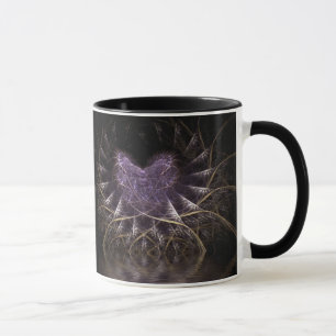 Mug de coeur pourpre