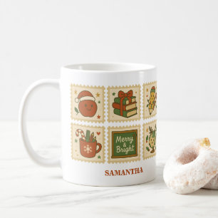 Mug de collage de l'enseignant de Noël   Joyeux et