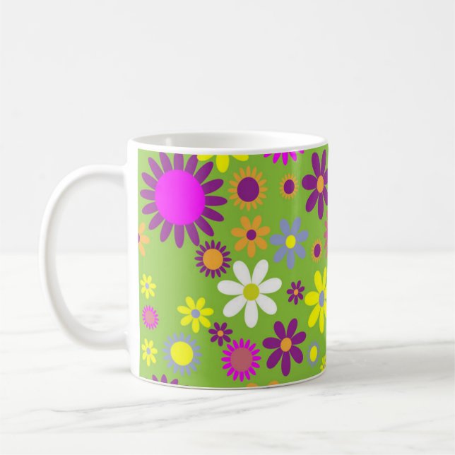 Mug de collection de la Flower Power 70's (Gauche)