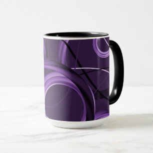 Mug de concepteur Abstrait pourpre