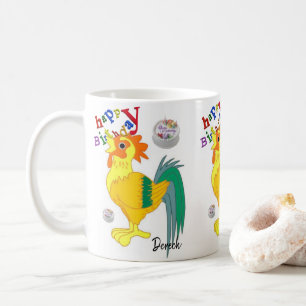 Mug de coq joyeuse Mug d'anniversaire