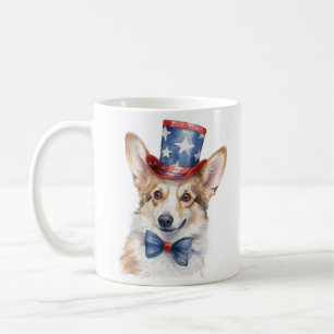 Mug de Corgi patriotique