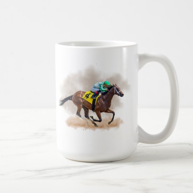 Mug de course de chevaux (Droite)